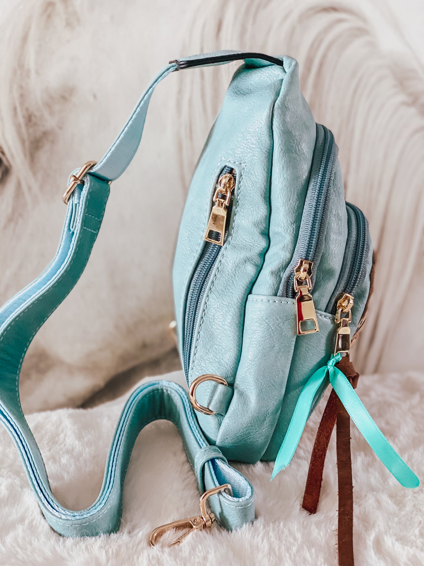 Small Sling Bag - Petrol Blu