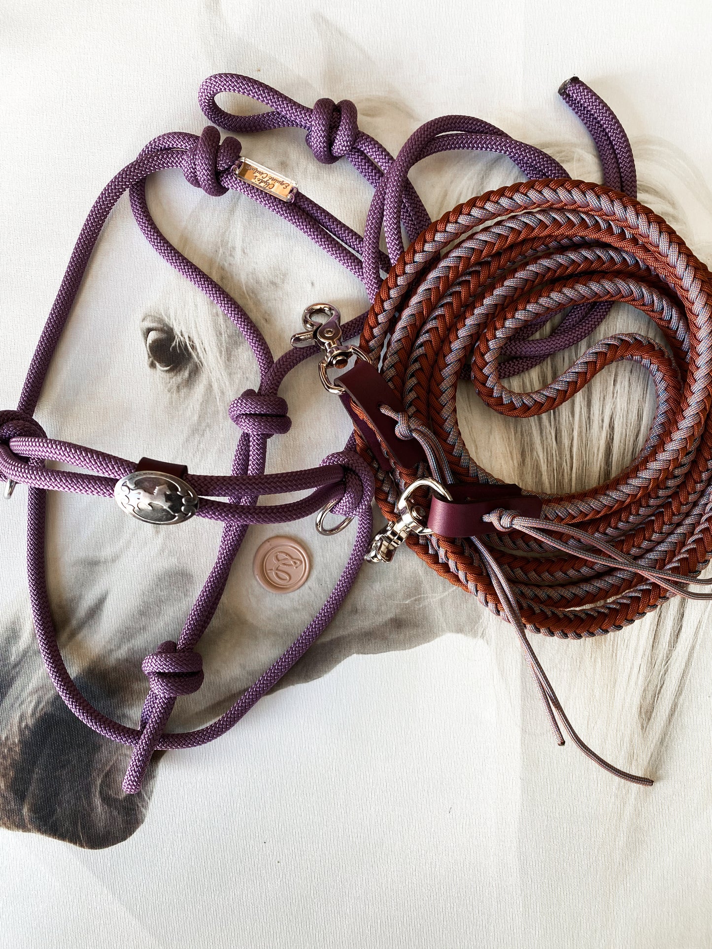 LUXE Buttersilk BITLESS Halter-Mauve