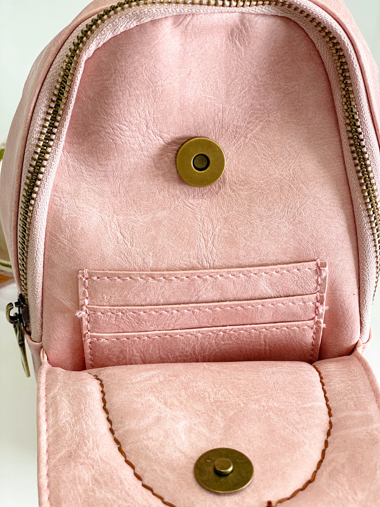 Small Sling Bag - Pastel Pink Rose