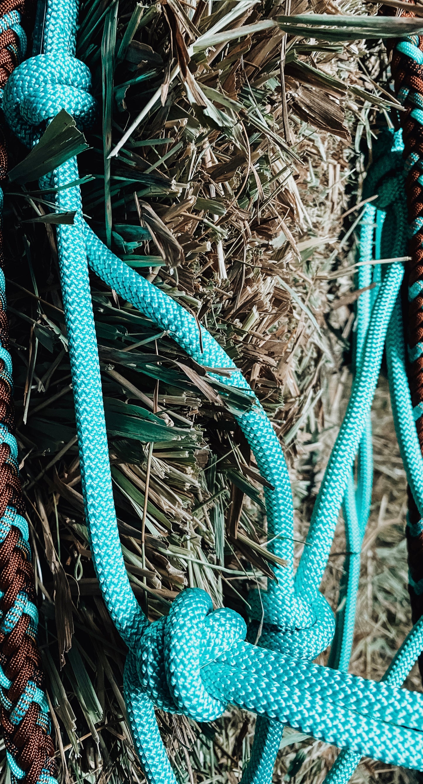 LUXE Buttersilk Halter-Teal/Turquoise