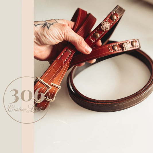 3 Toned Leather Rein