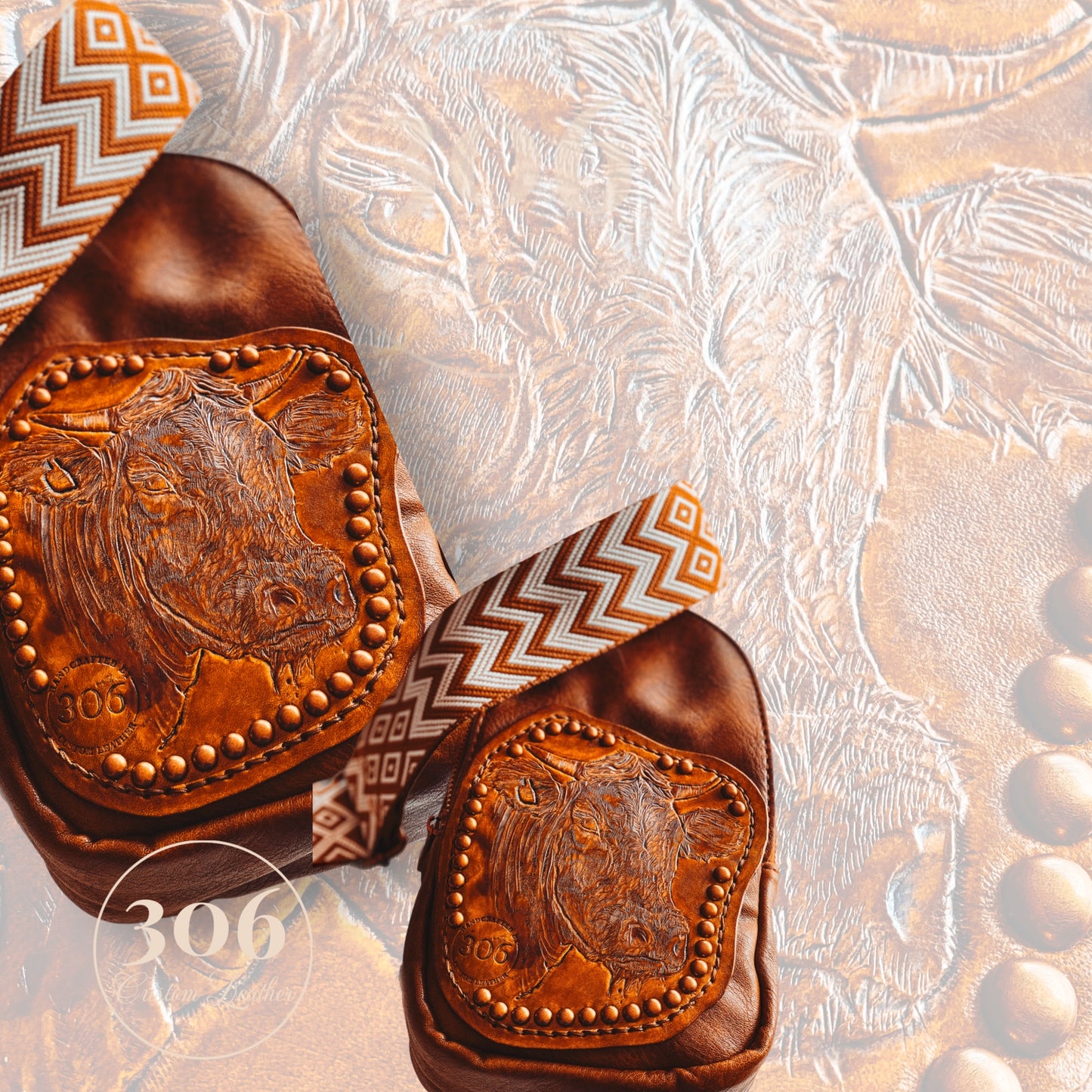 Small Sling Bag - Cow Brown