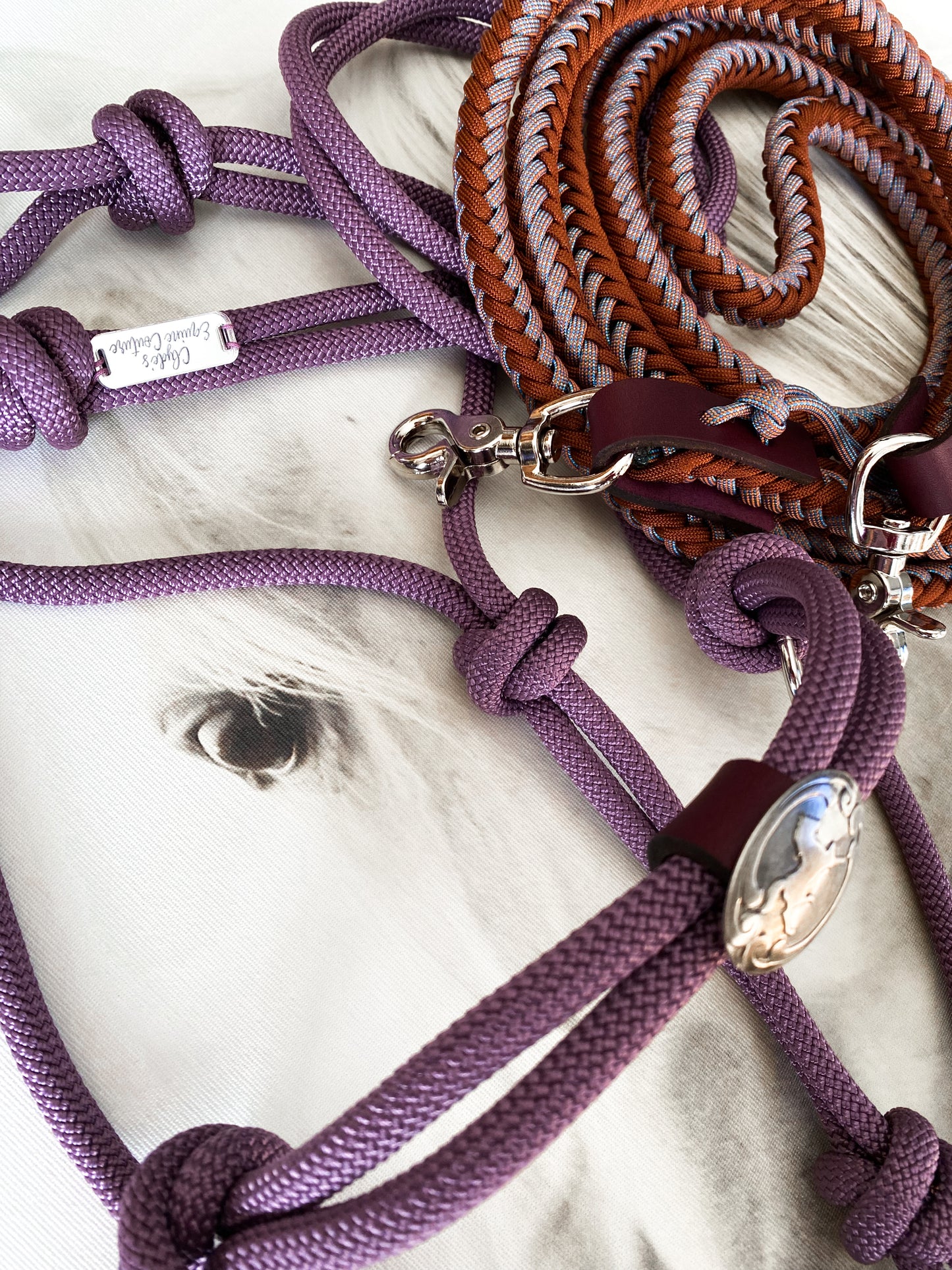 LUXE Buttersilk BITLESS Halter-Mauve