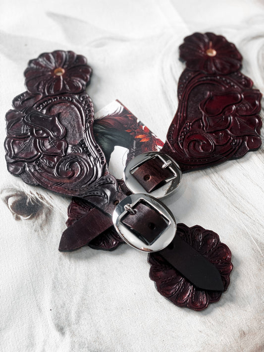 Tooled Spur Straps