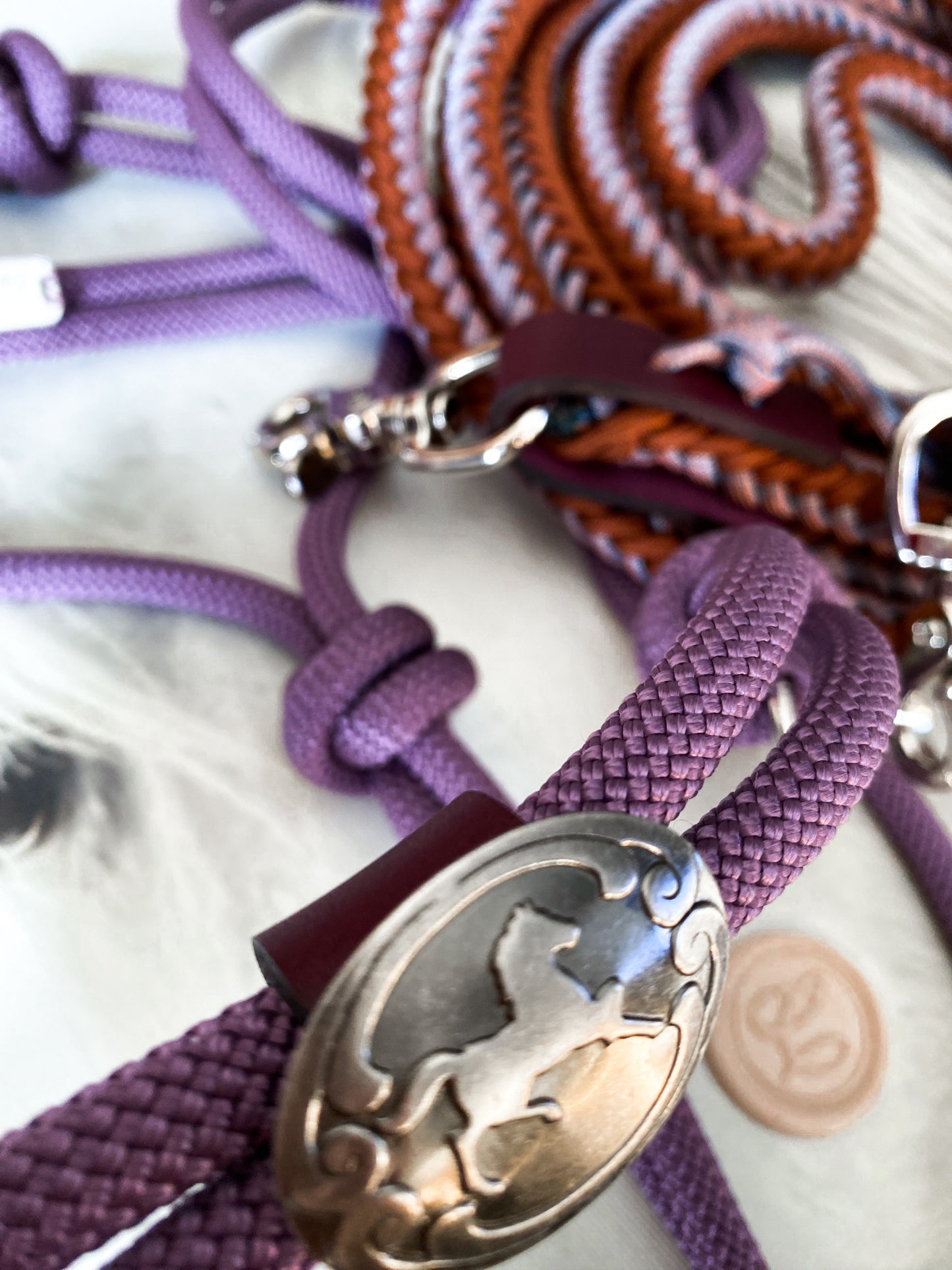 LUXE Buttersilk BITLESS Halter-Mauve