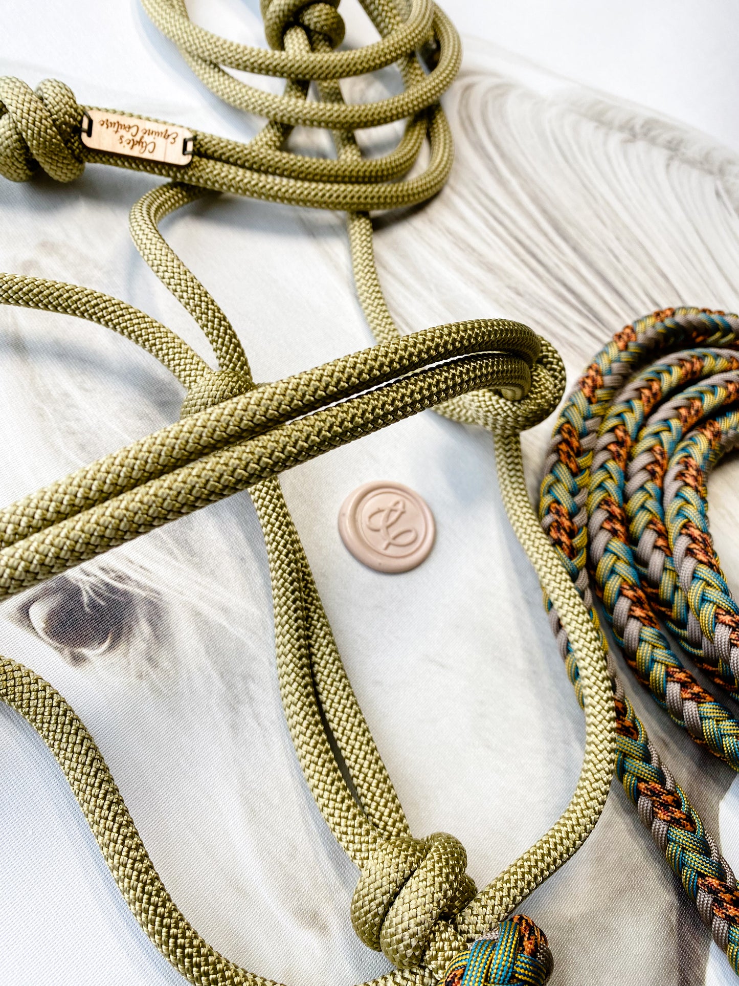 LUXE Buttersilk Halter-Moss