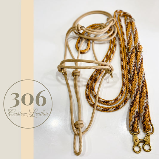 Classic wheat Bitless Set