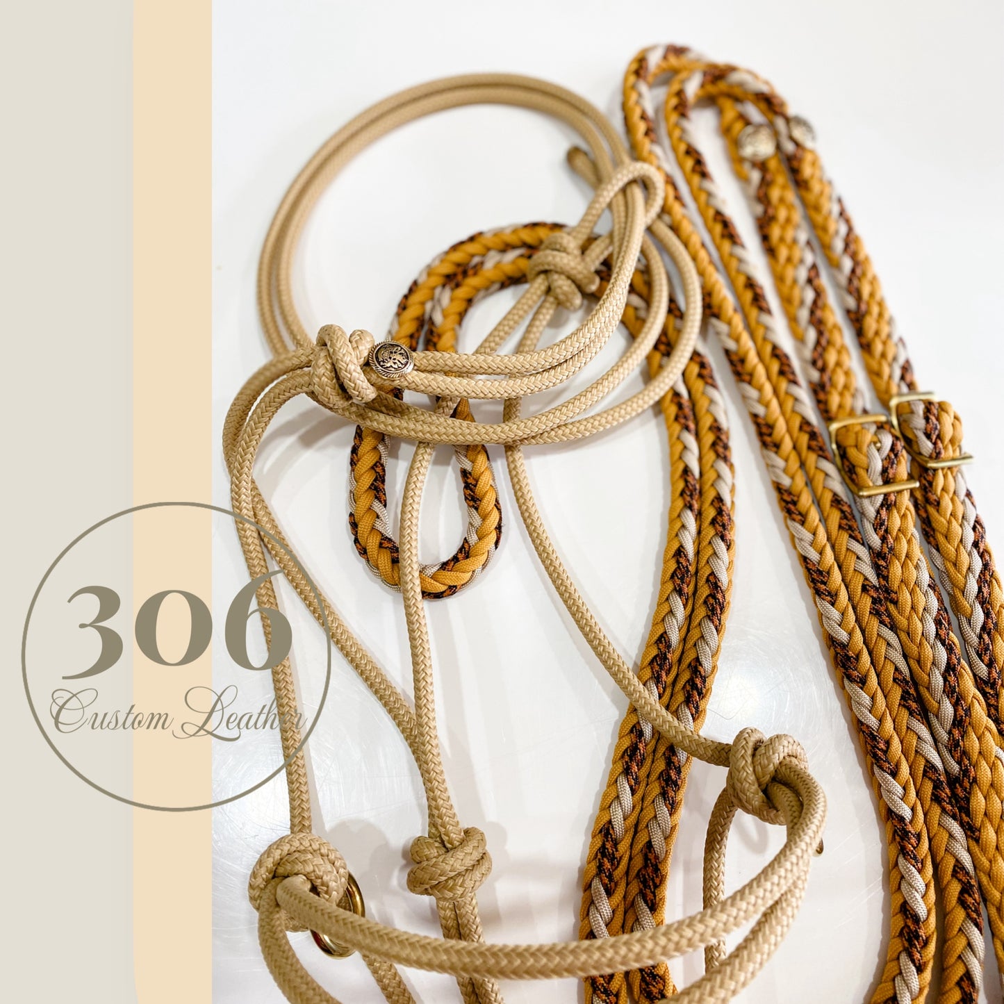 Classic wheat Bitless Set