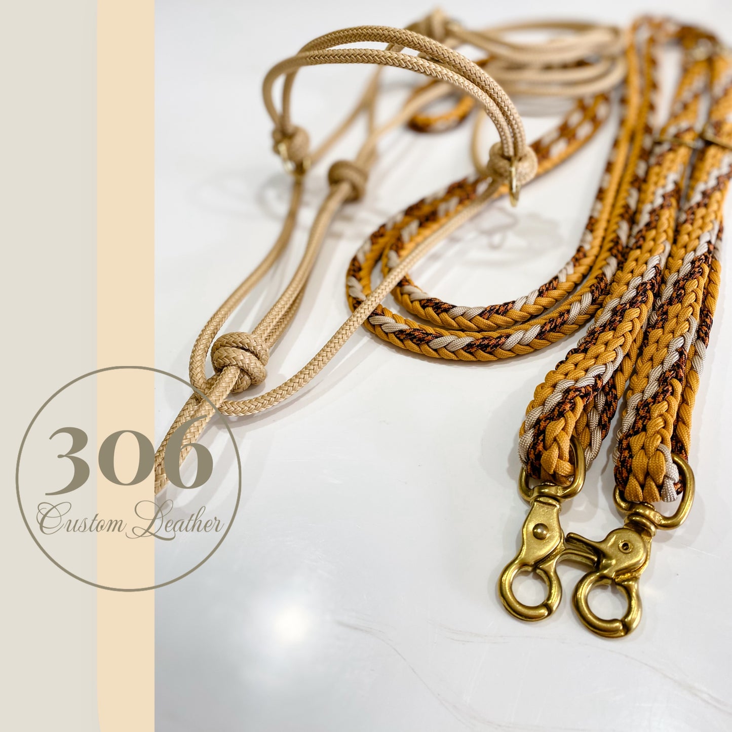 Classic wheat Bitless Set