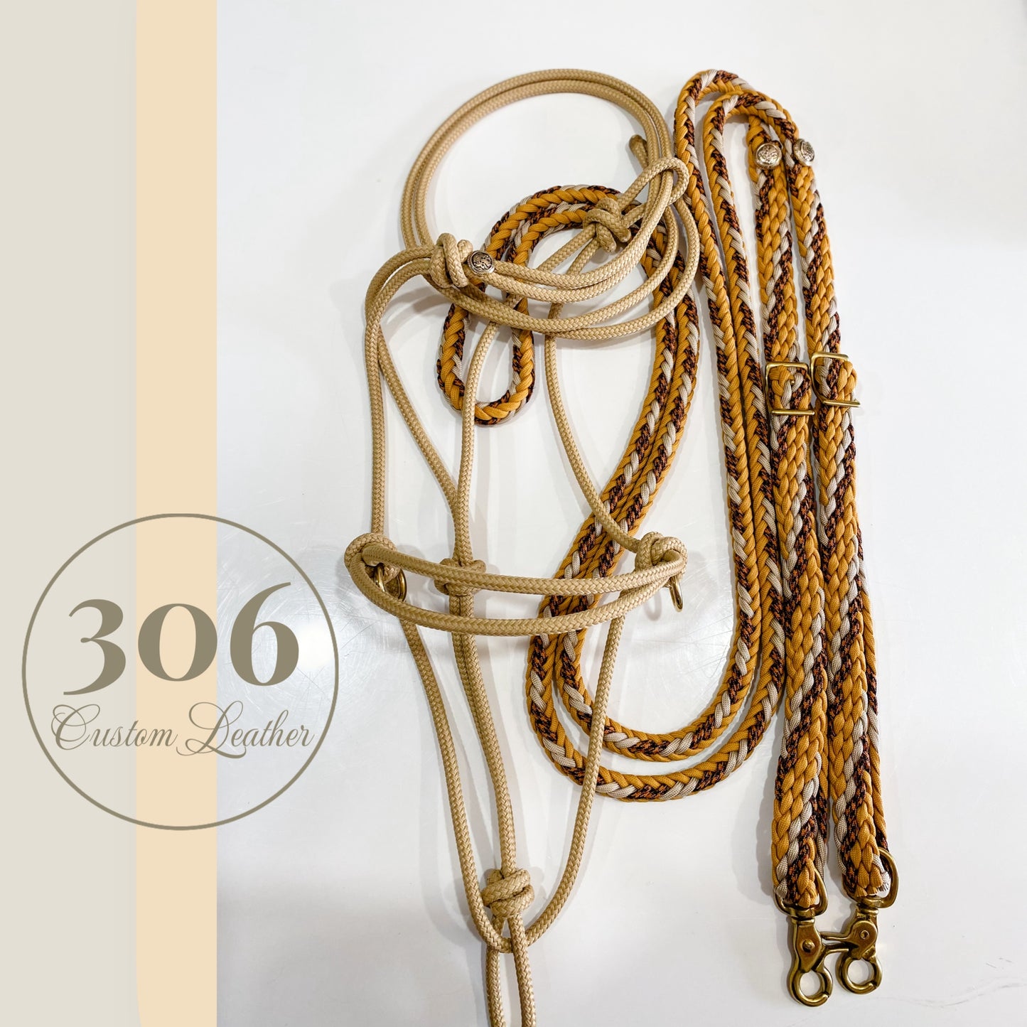 Classic wheat Bitless Set