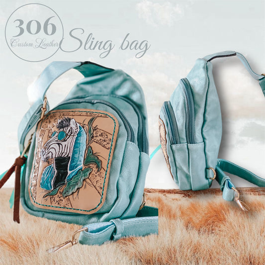 Small Sling Bag - Petrol Blu